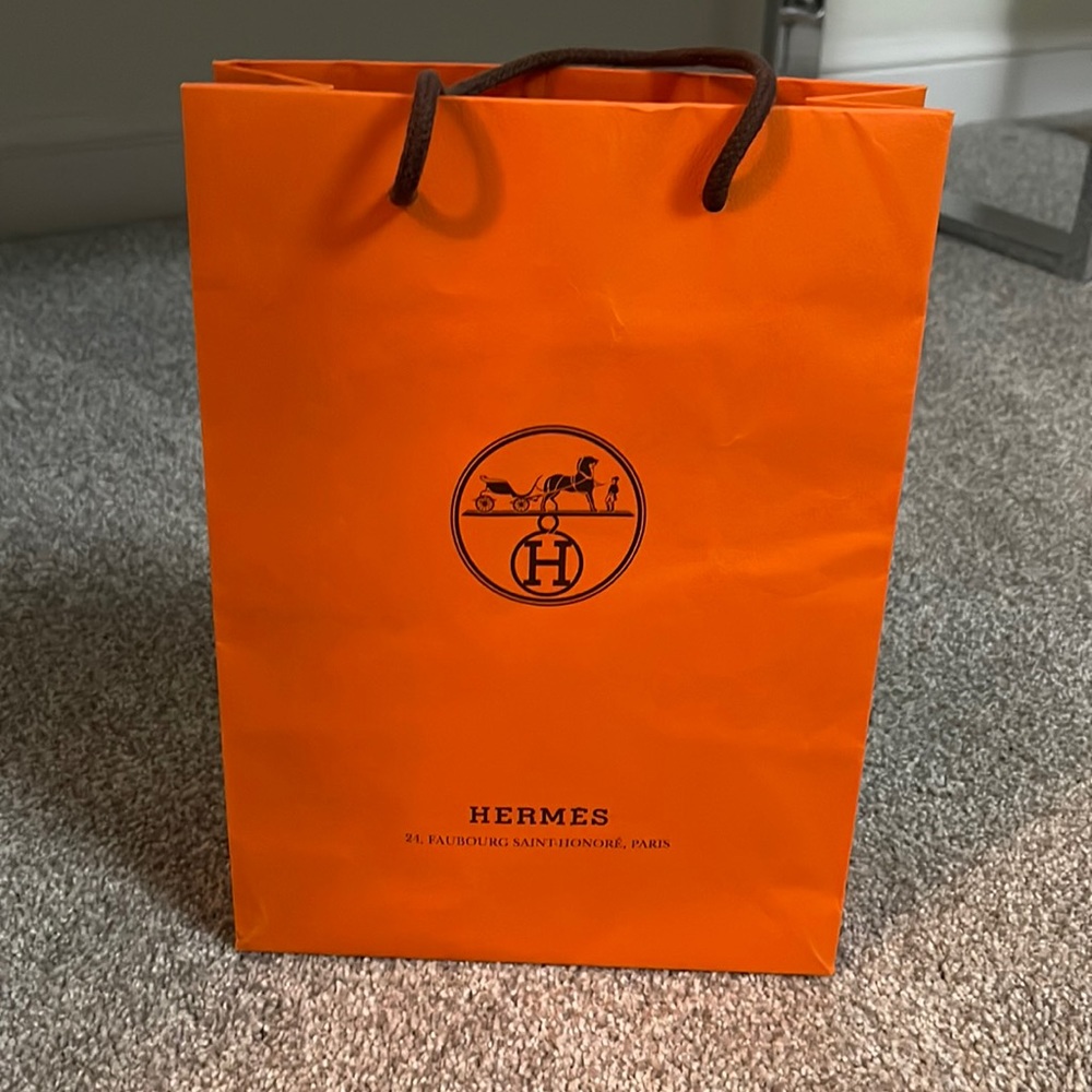 Authentic Hermes shopping bag from Paris